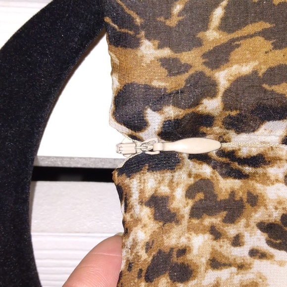 AnnaLee +Hope women's animal print midi dress Sz 10 - Picture 15 of 17